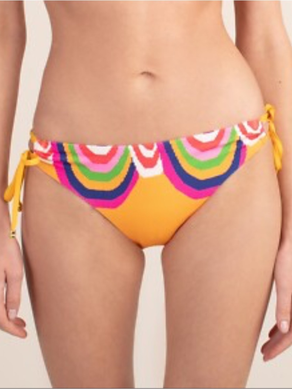 Trina Turk rainbow swirl loop tie bikini bottoms 12 *no top